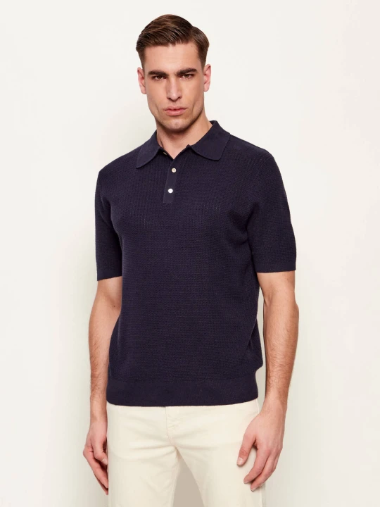 Zdjęcie produktu Stenströms Polo | Regular Fit granatowy