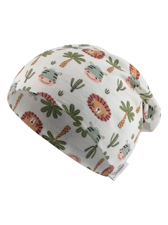 Zdjęcie produktu Sterntaler Czapka beanie "Safaritiere" w kolorze kremowo-błękitno-zielonym rozmiar: 45 cm