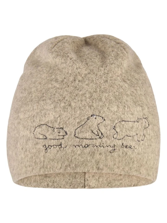 Zdjęcie produktu Sterntaler Czapka beanie w kolorze jasnobrązowym rozmiar: 35 cm