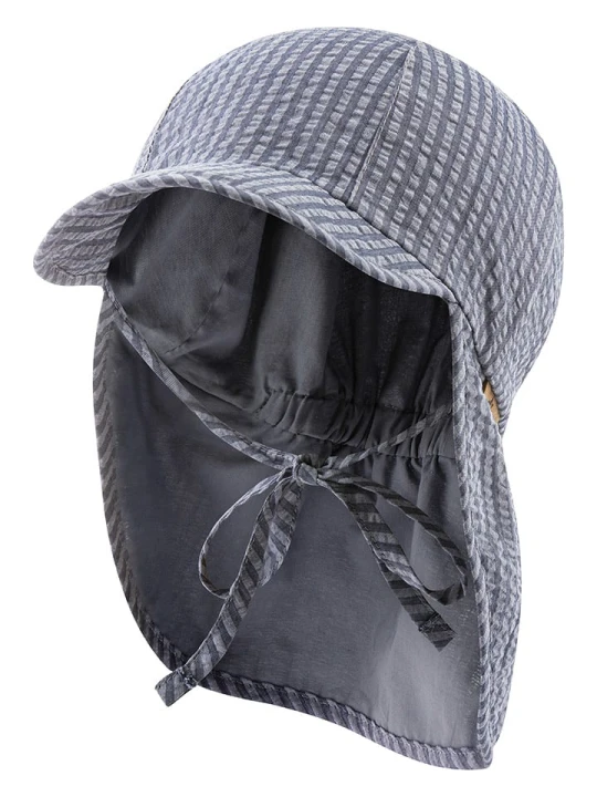 Zdjęcie produktu Sterntaler Czapka "Streifen" w kolorze granatowym z daszkiem rozmiar: 51 cm