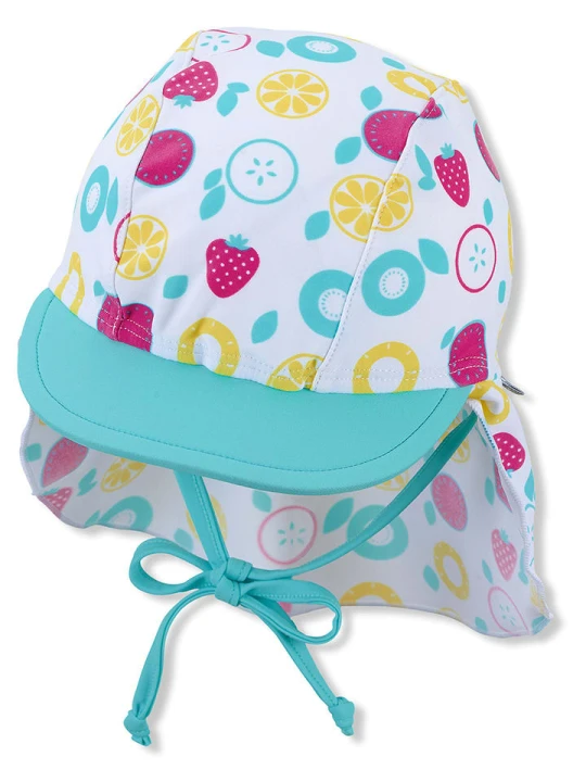 Zdjęcie produktu Sterntaler Czapka w kolorze białym z osłoną karku rozmiar: 45 cm