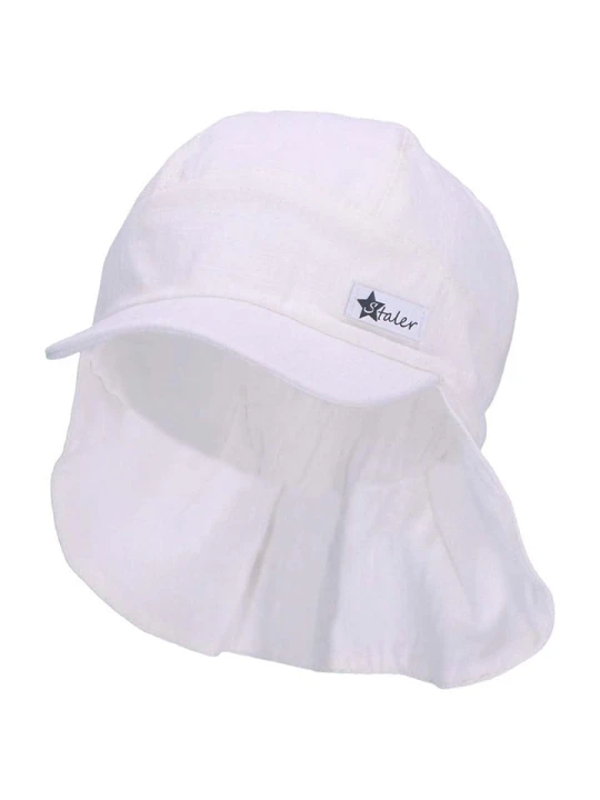 Zdjęcie produktu Sterntaler Czapka w kolorze białym z osłoną karku rozmiar: 43 cm