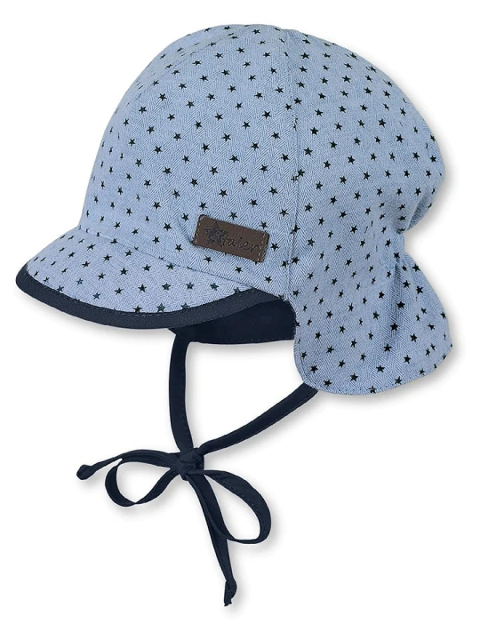 Zdjęcie produktu Sterntaler Czapka w kolorze błękitnym z osłoną karku rozmiar: 45 cm