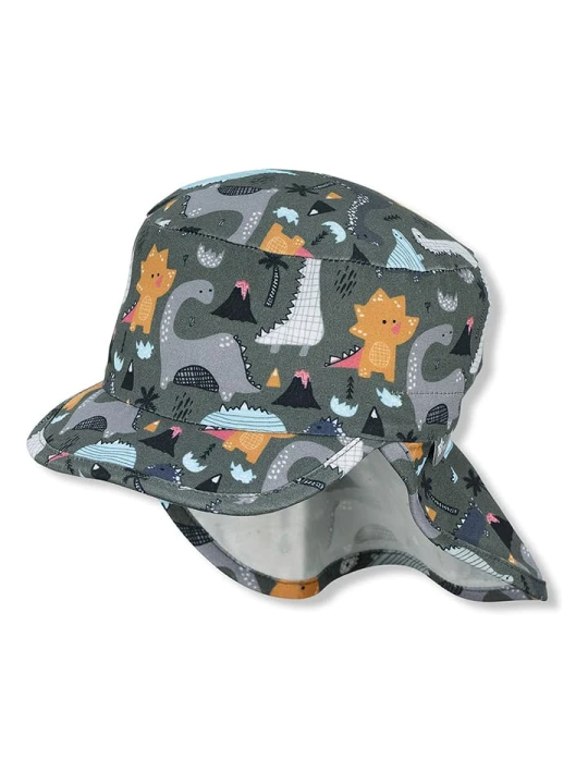 Zdjęcie produktu Sterntaler Czapka w kolorze zielonym z osłoną karku rozmiar: 45 cm