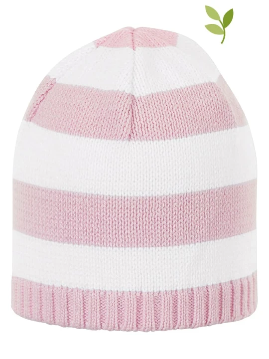 Zdjęcie produktu Sterntaler Dzianinowa czapka w kolorze biało-jasnoróżowym rozmiar: 43 cm