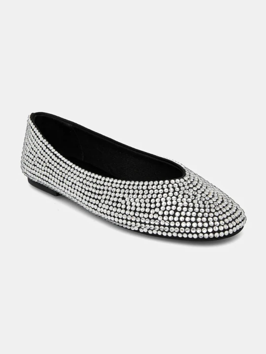 Zdjęcie produktu Steve Madden baleriny Darts-R srebrny