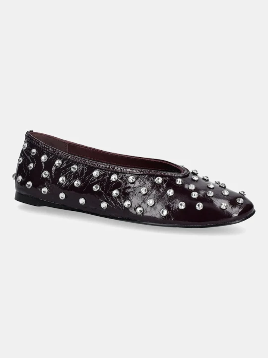 Zdjęcie produktu Steve Madden baleriny skórzane Leni-S bordowy