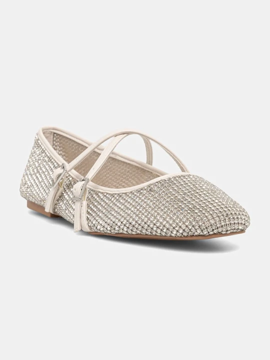 Zdjęcie produktu Steve Madden baleriny Watchlist srebrny