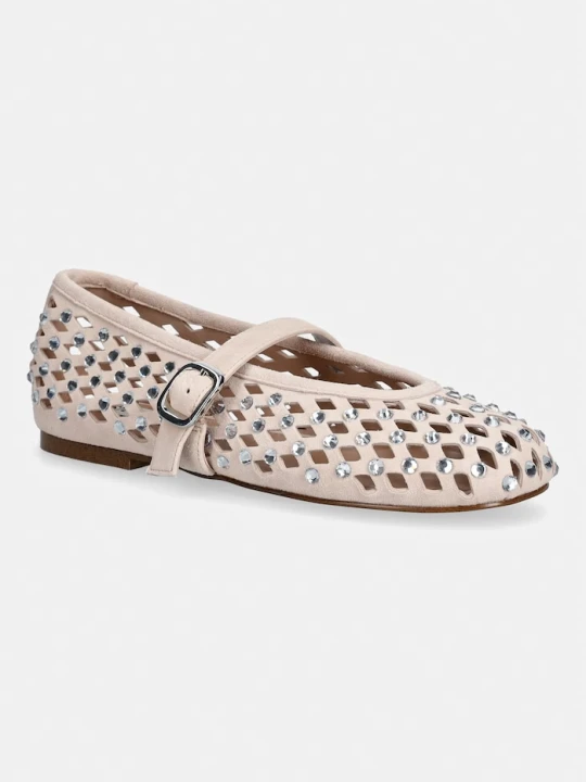 Zdjęcie produktu Steve Madden baleriny zamszowe Rerun beżowy