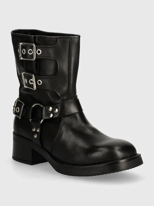 Zdjęcie produktu Steve Madden botki skórzane Becase czarny