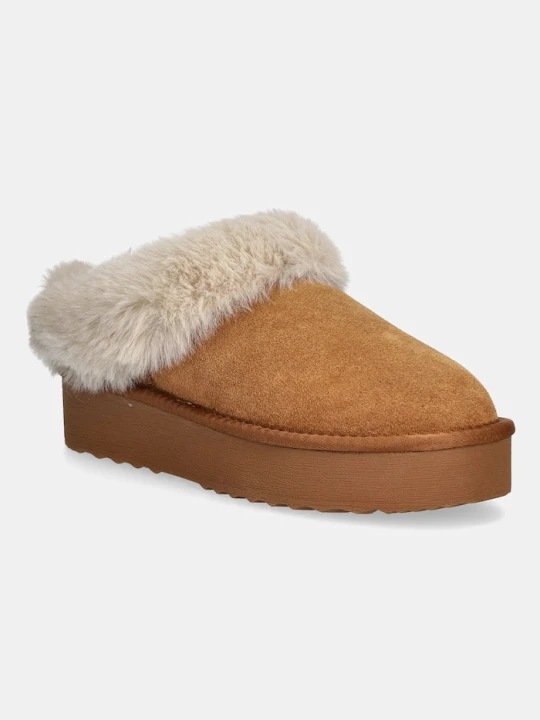 Zdjęcie produktu Steve Madden kapcie zamszowe Snow brązowy