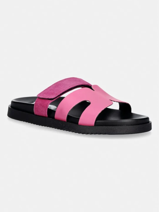 Zdjęcie produktu Steve Madden klapki damskie skórzane Missile-E różowy