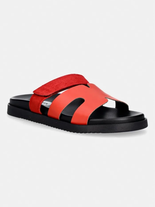 Zdjęcie produktu Steve Madden klapki damskie skórzane Missile-E czerwony