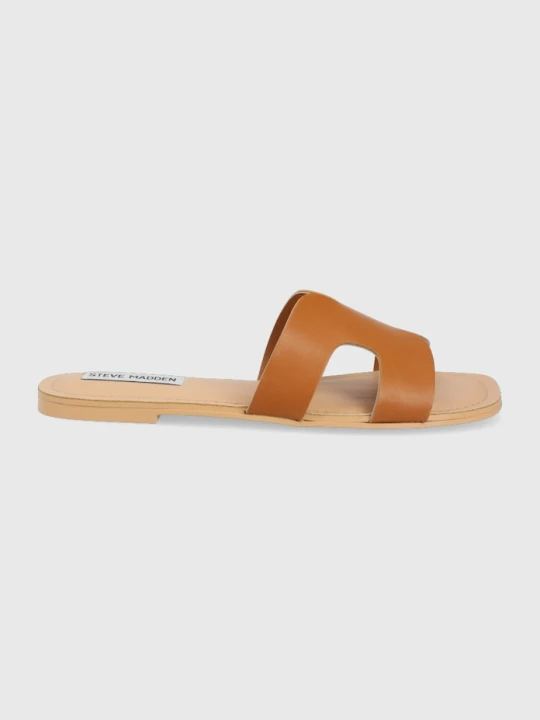 Zdjęcie produktu Steve Madden klapki skórzane brązowy