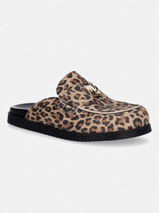 Zdjęcie produktu Steve Madden klapki z zakrytymi palcami damskie nubukowe Megg brązowy