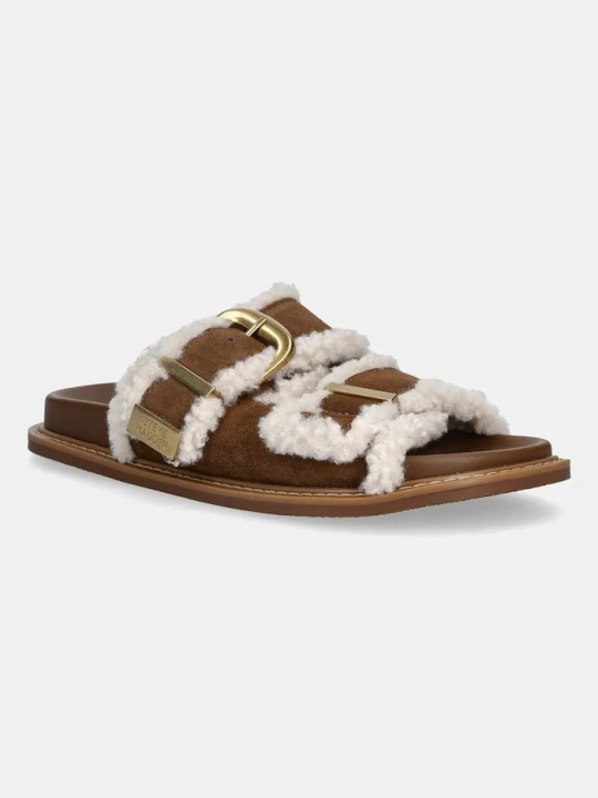 Zdjęcie produktu Steve Madden klapki zamszowe Arch-F brązowy