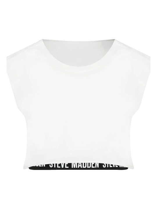 Zdjęcie produktu Steve Madden Koszulka sportowa "Ibella" w kolorze białym rozmiar: XL
