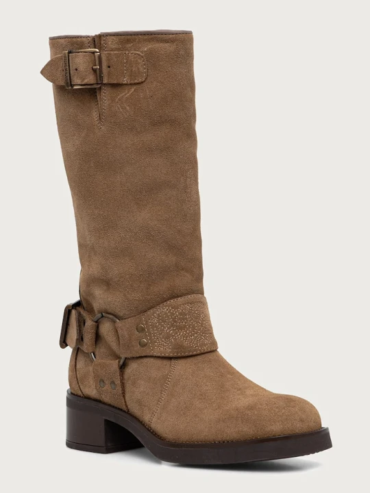 Zdjęcie produktu Steve Madden kozaki damskie zamszowe Bonetta brązowy