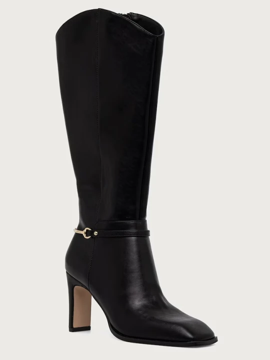 Zdjęcie produktu Steve Madden kozaki na słupku damskie skórzane Shield czarny