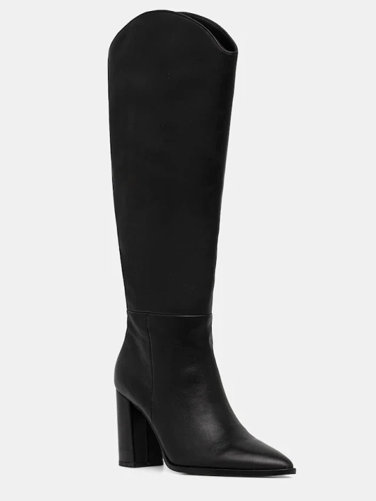Zdjęcie produktu Steve Madden kozaki skórzane Bixby czarny