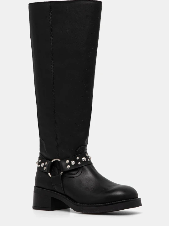 Zdjęcie produktu Steve Madden kozaki skórzane Brenna czarny