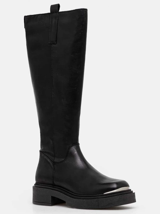 Zdjęcie produktu Steve Madden kozaki skórzane Constance czarny