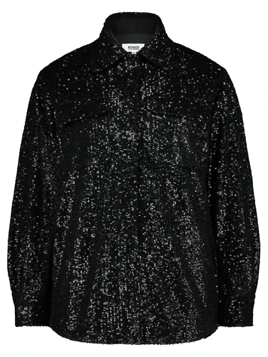 Zdjęcie produktu Steve Madden Kurtka koszulowa "Glitter Sweet" w kolorze czarnym rozmiar: XS