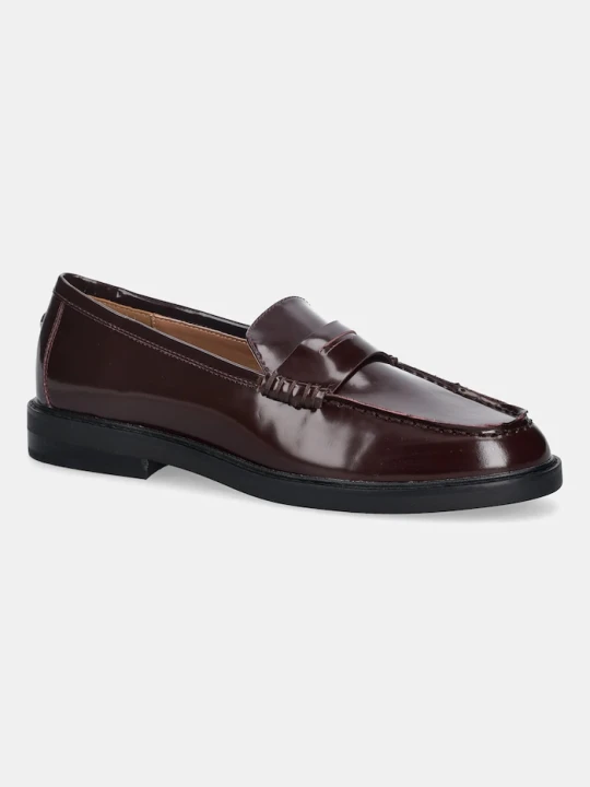 Zdjęcie produktu Steve Madden mokasyny skórzane Adison bordowy
