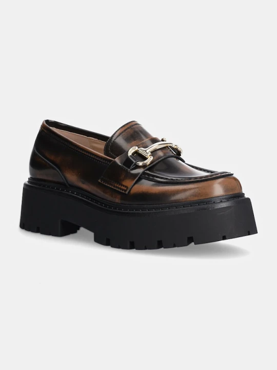 Zdjęcie produktu Steve Madden mokasyny skórzane Occupy brązowy