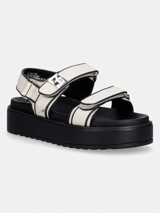 Zdjęcie produktu Steve Madden sandały na platformie damskie Bigmona beżowy