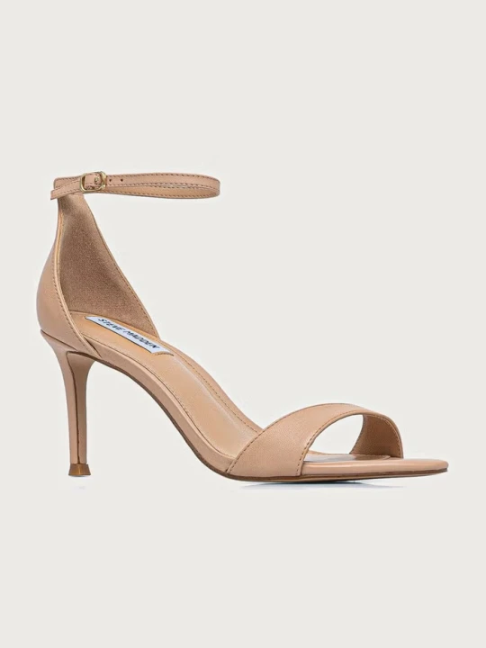 Zdjęcie produktu Steve Madden sandały na wysokim obcasie skórzane Necy beżowy