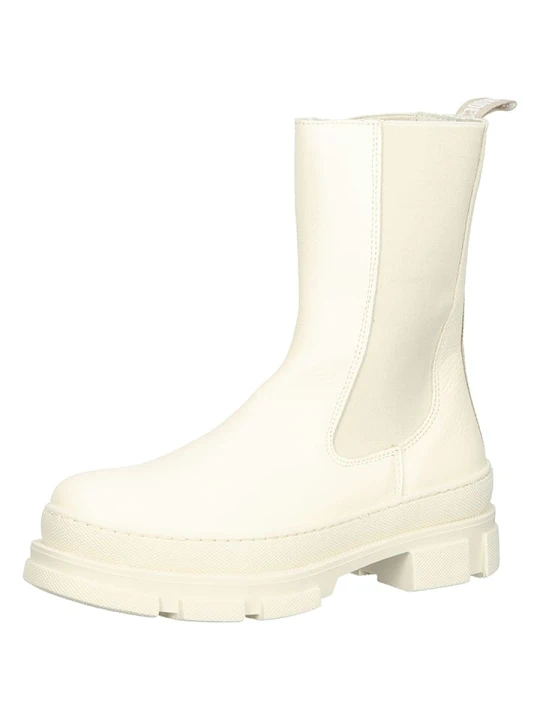 Zdjęcie produktu Steve Madden Skórzane botki w kolorze kremowym rozmiar: 42
