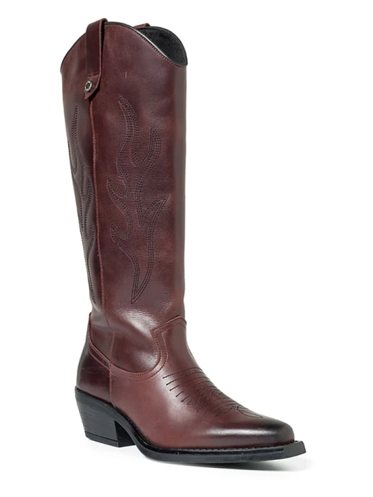 Zdjęcie produktu Steve Madden Skórzane kowbojki "Wessel" w kolorze czerwonym rozmiar: 41