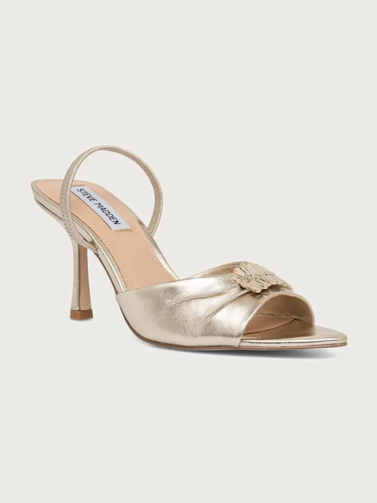 Zdjęcie produktu Steve Madden szpilki skórzane Kandy złoty
