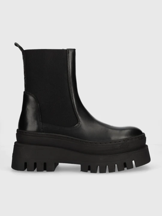 Zdjęcie produktu Steve Madden sztyblety skórzane Cassandra czarny