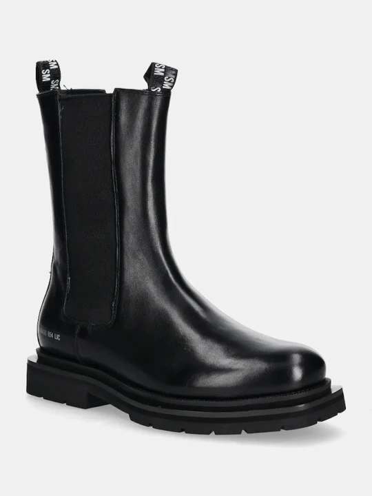 Zdjęcie produktu Steve Madden sztyblety skórzane Highflyer czarny