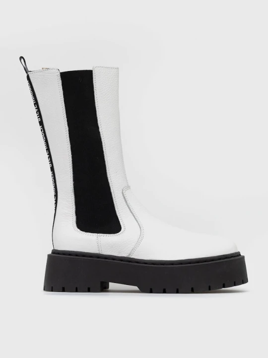 Zdjęcie produktu Steve Madden Sztyblety skórzane Vivianne biały