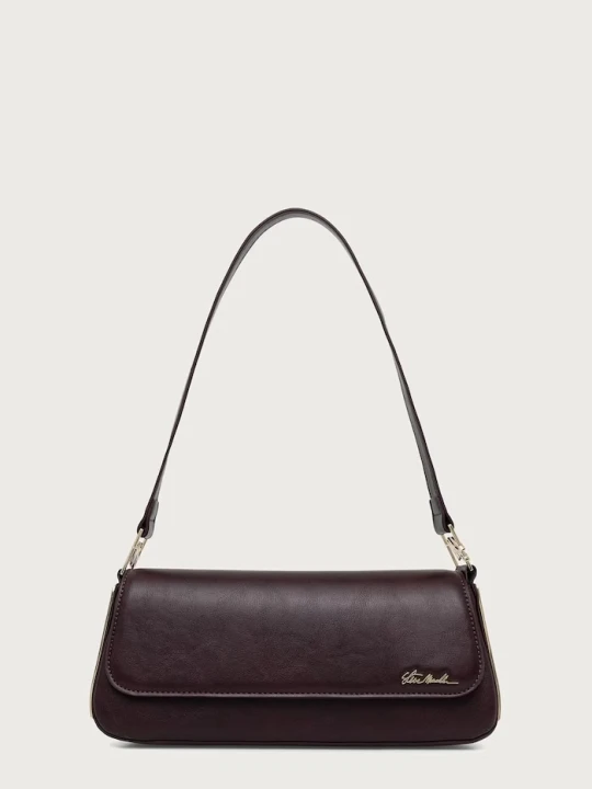Zdjęcie produktu Steve Madden torebka bagietka damska z imitacji skóry Baster bordowy
