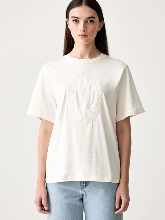 Zdjęcie produktu Stine Goya T-shirt damski bawełniany beżowy