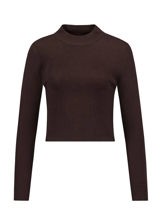 Zdjęcie produktu Stitch & Soul Koszulka w kolorze ciemnobrązowym rozmiar: XL