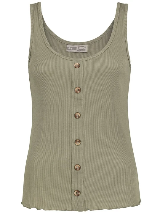 Zdjęcie produktu Stitch & Soul Top w kolorze khaki rozmiar: XS