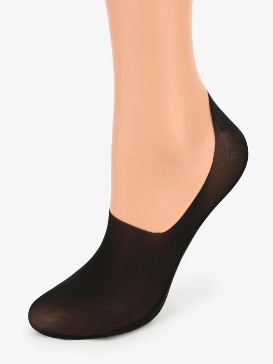 Zdjęcie produktu Stopki damskie czarne z przewiewnej siateczki i silikonowym paskiem Comfort Net High Marilyn