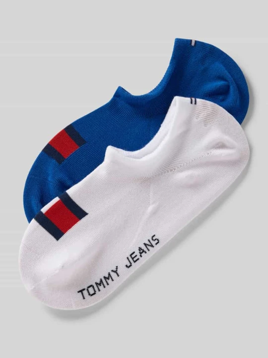 Zdjęcie produktu Skarpetki stopki z mieszanki bawełny w zestawie 2 szt. Tommy Hilfiger Niebieski