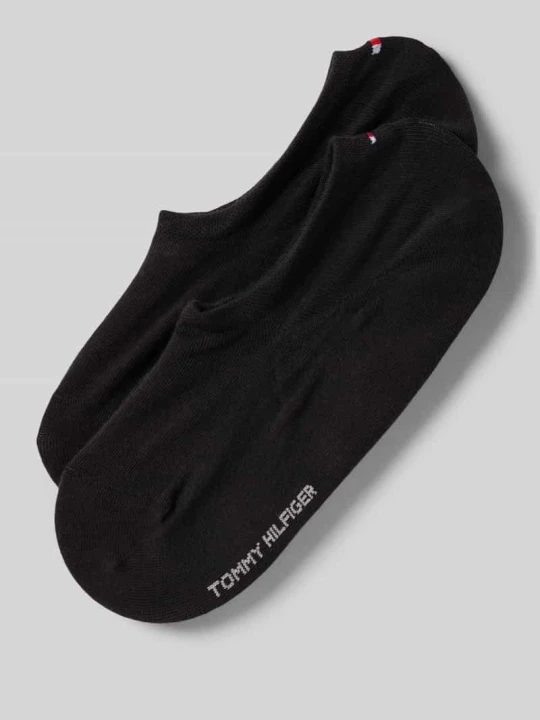 Zdjęcie produktu Stopki z mieszanki bawełny w zestaw 2 szt. Tommy Hilfiger Czarny