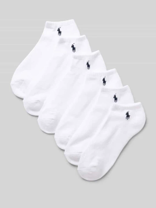 Zdjęcie produktu Stopki z mieszanki bawełny w zestaw 6 par Polo Ralph Lauren Biały
