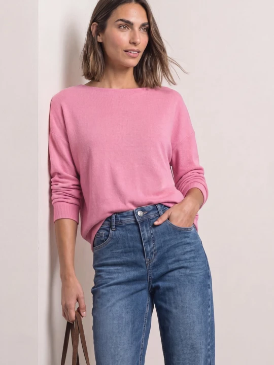 Zdjęcie produktu Street One bluza z dzianiny Kobiety wiskoza różowy