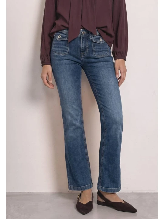 Zdjęcie produktu Street One Dżinsy - Bootcut fit - w kolorze niebieskim rozmiar: W27 / L30
