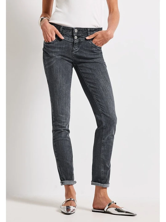Zdjęcie produktu Street One Dżinsy - Slim fit - w kolorze antracytowym rozmiar: W33/L30