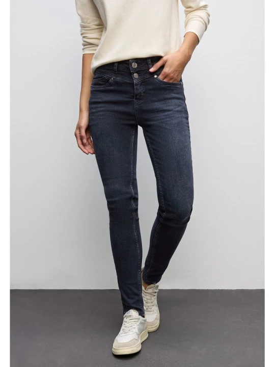 Zdjęcie produktu Street One Dżinsy - Slim fit - w kolorze granatowym rozmiar: W29/L30
