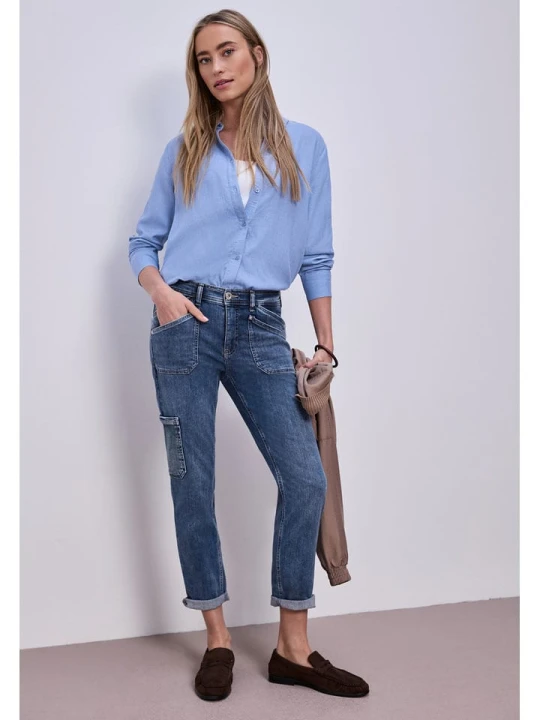 Zdjęcie produktu Street One Dżinsy - Slim fit - w kolorze niebieskim rozmiar: W33 / L28